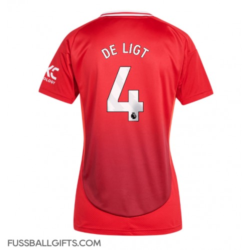 Manchester United Matthijs de Ligt #4 Fußballbekleidung Heimtrikot Damen 2024-25 Kurzarm